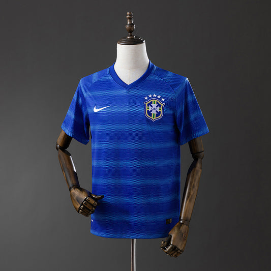 Brazil 2014 Away Retro Jersey detail