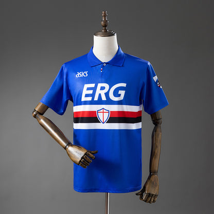 Sampdoria 93-94 Home Retro Jersey detail