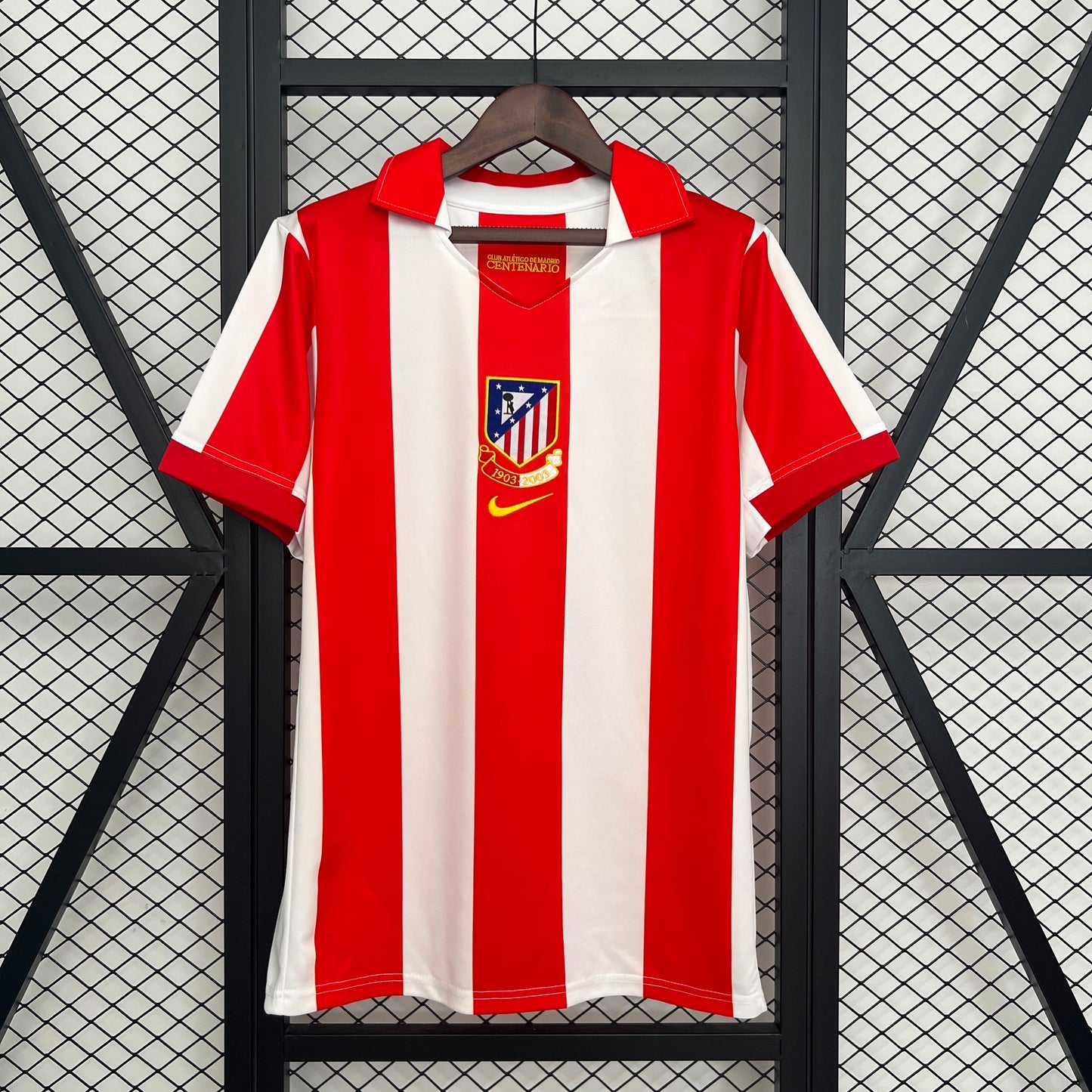Retro Atletico Madrid 03-04 Centenary Home Stadium detail