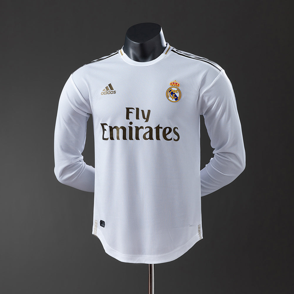 Real Madrid 19-20 Home Long Sleeve Player Version Retro Jersey detail