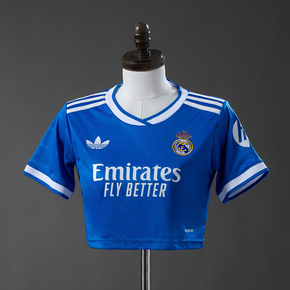 Real Madrid 25-26 Third Away Women's crop top style