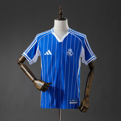 Real Madrid 25-26 Baseball - Blue Jersey detail