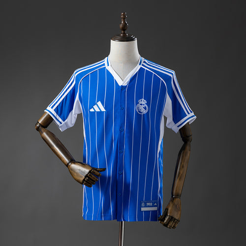 Real Madrid 25-26 Baseball - Blue Jersey detail