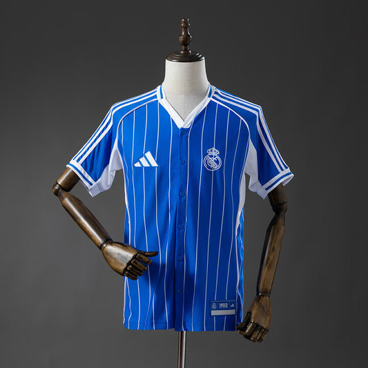 Real Madrid 25-26 Baseball - Blue Jersey detail