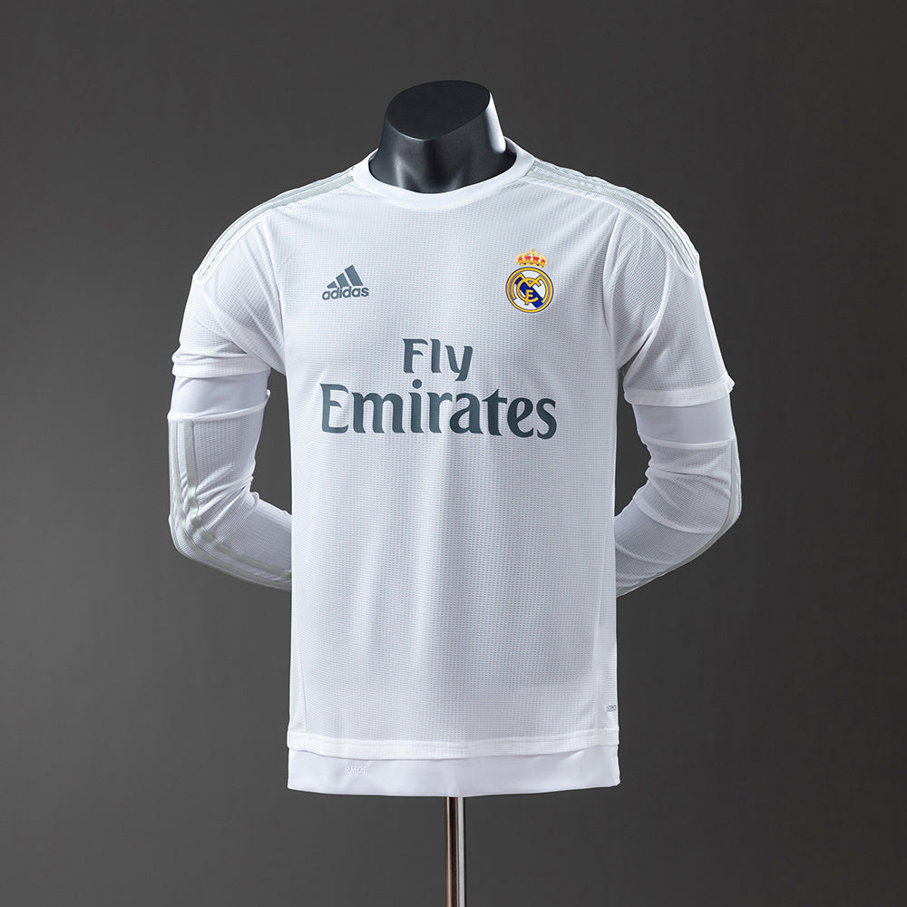 Real Madrid 15-16 Home Long Sleeve Player Version Retro Jersey detail