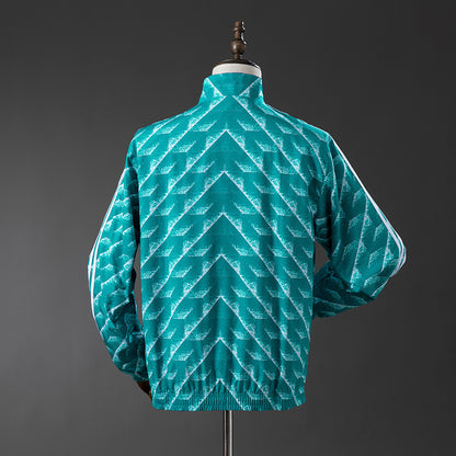 German Reversible Jacket Windbreaker - Green & Purple