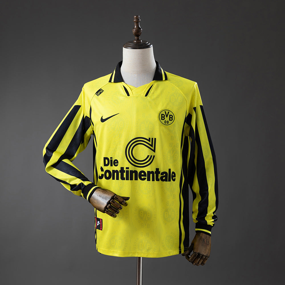 Dortmund 96-97 Home Long-Sleeve Retro Jersey detail