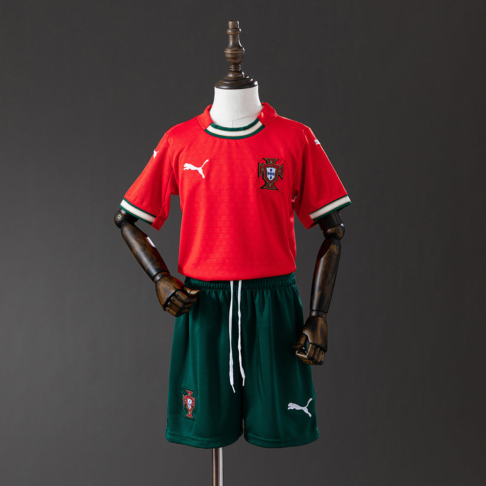 Portugal 25-26 Home kids kit Jersey