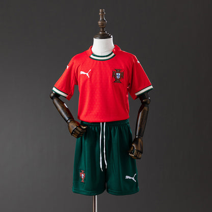 Portugal 25-26 Home kids kit Jersey