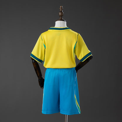 Brazil 2026 Home Kids Kit Jersey detail