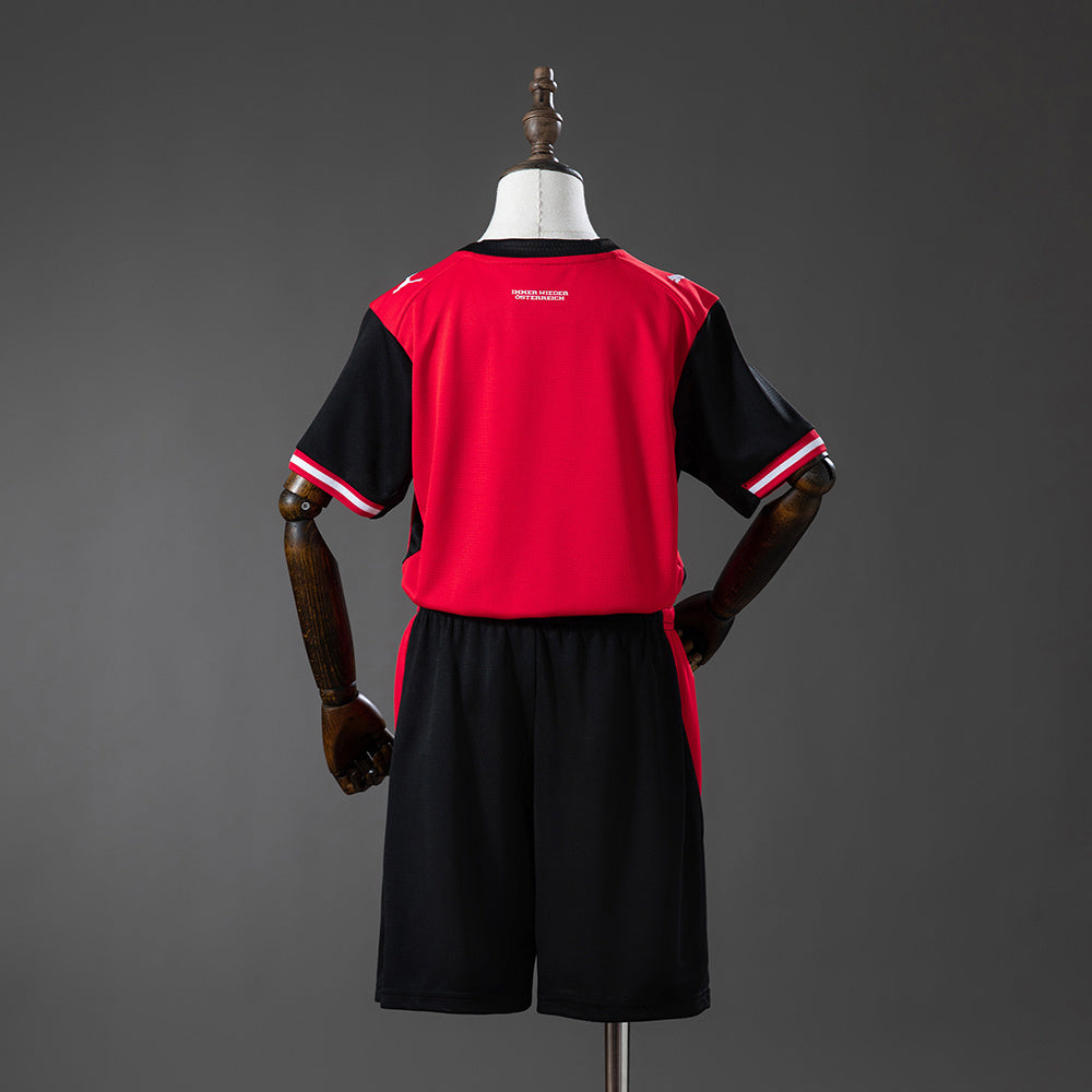 Austria 2026 Home Kids Kit Jersey detail