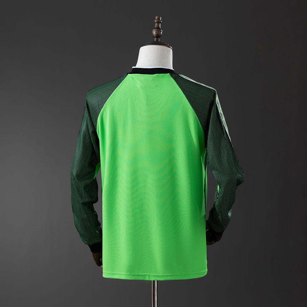 M-U 1998-99 Goalkeeper - Green Long Sleeve Retro Jersey