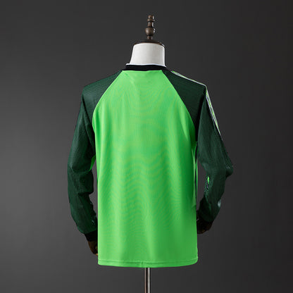 M-U 1998-99 Goalkeeper - Green Long Sleeve Retro Jersey