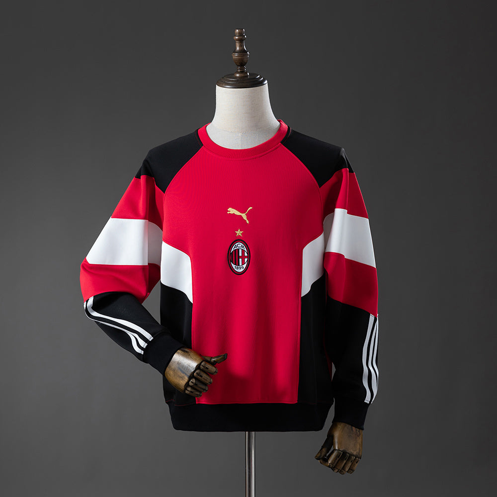 AC Milan 25-26 Long-sleeved Sweatshirt - Red M-