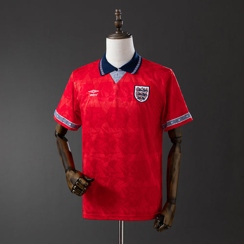 England 1990 Away Retro Jersey detail