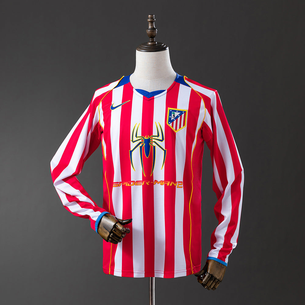 Atletico Madrid 04-05 Home Long Sleeve Retro Jersey detail