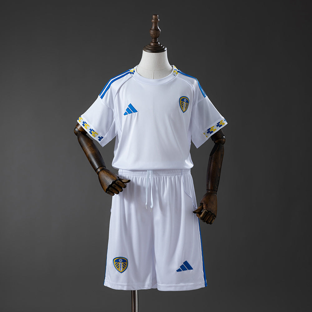Leeds United 25-26 Home Kids Kit Jersey
