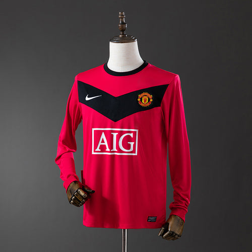 M-U 2010 Home Long Sleeve Retro Jersey detail