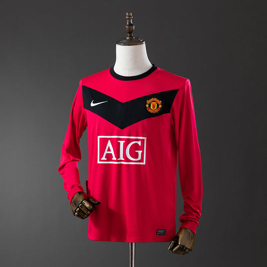 M-U 2010 Home Long Sleeve Retro Jersey detail
