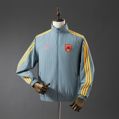 Arsenal Reversible Jacket Windbreaker - Yellow & Grey detail