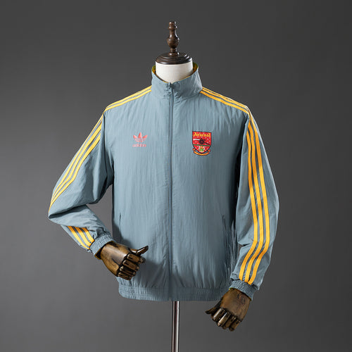 Arsenal Reversible Jacket Windbreaker - Yellow & Grey detail