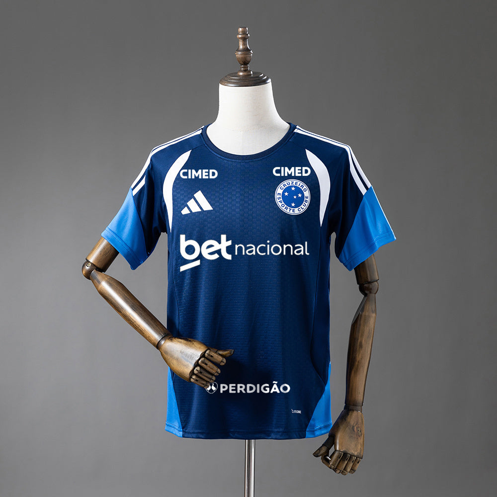Cruzeiro 26-27 All sponsors Training - Dark Blue Jersey detail