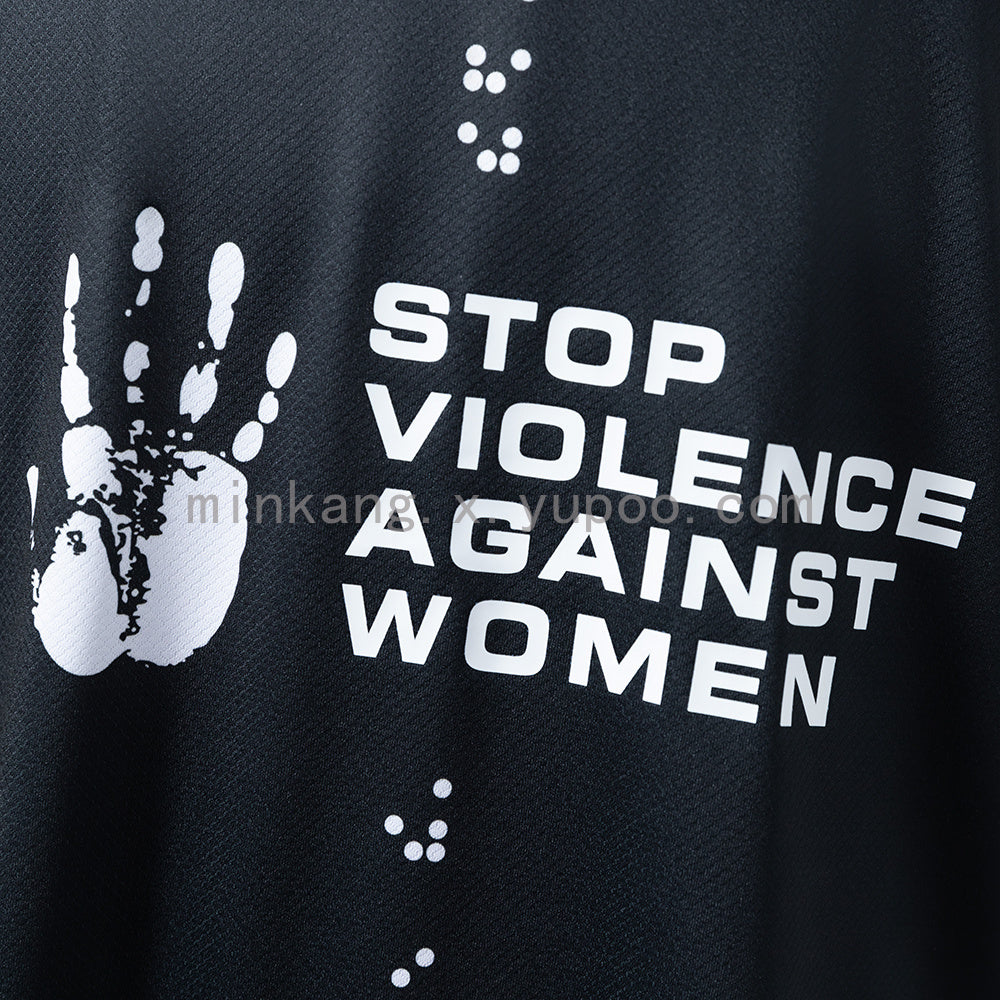 Sturm Graz 27-26 Stop Violence Against Women Special Kit Released Jersey detail