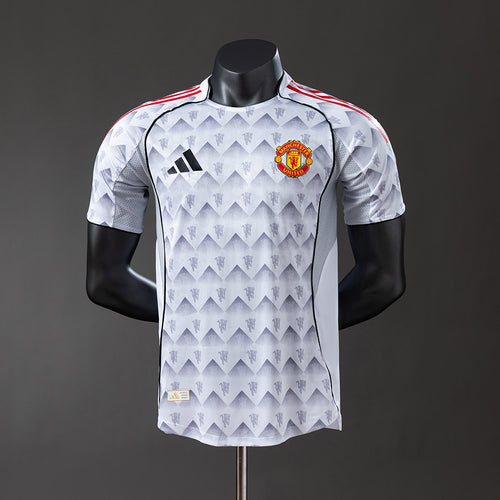 M-U 25-26 Special Edition Grey Player Version Jersey detail