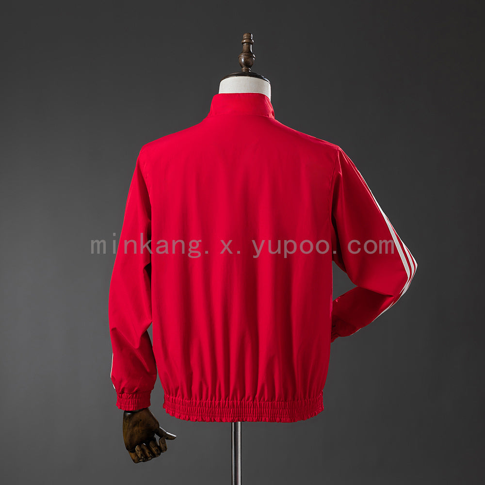 Athletic Bilbao Reversible Jacket Windbreaker - Red & White detail