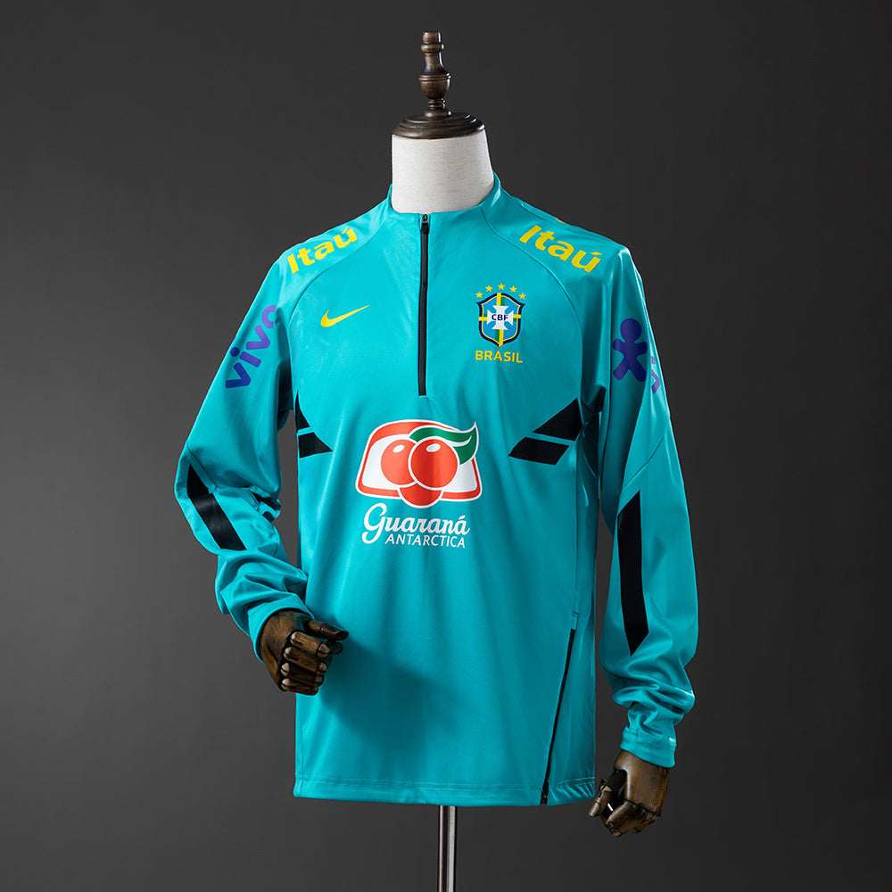 Brazil 22-23 Lake Blue-Training Sweatshirt detail
