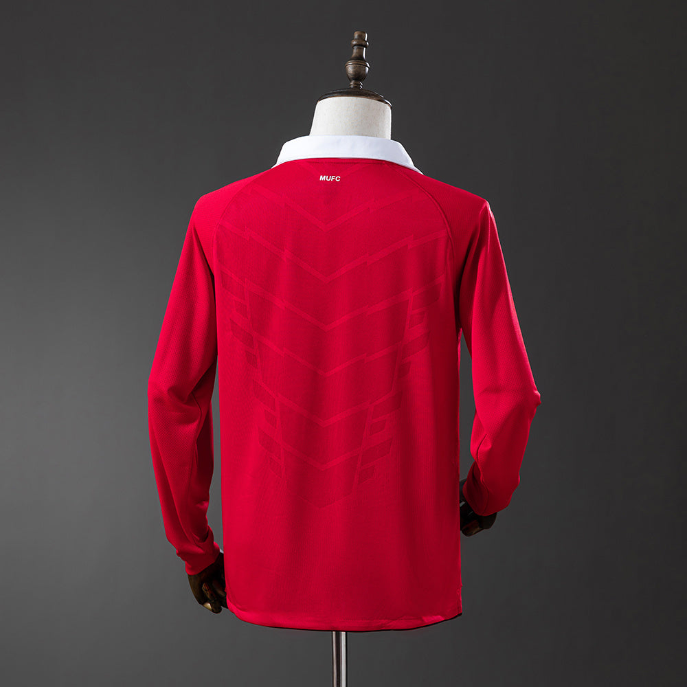 M-U 2010-11 Home Long Sleeve Retro Jersey