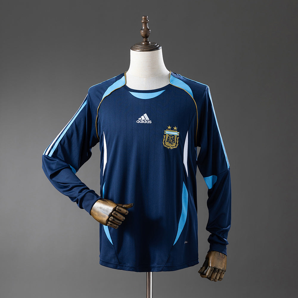 Argentina 2006 Away Long-Sleeved Retro Jersey