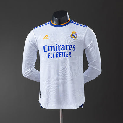 Real Madrid 21-22 Home Long Sleeve Player Version Retro Jersey detail