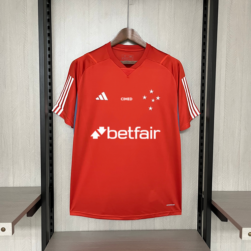 24-25 Cruzeiro Training Wear Red  All sponsors