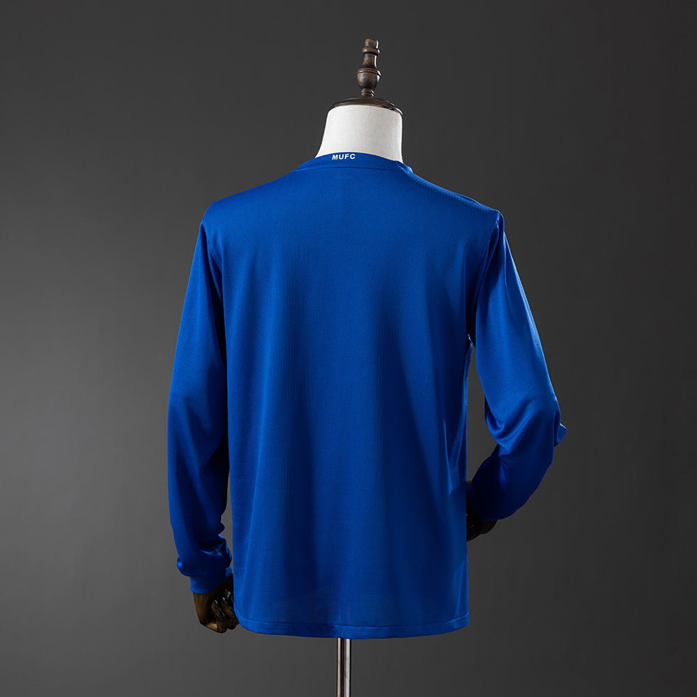 M-U 2008-09 Second Away Long Sleeve Retro Jersey