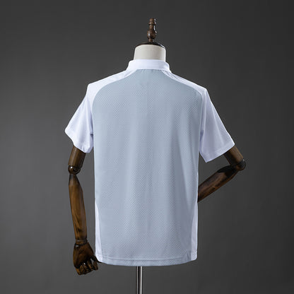 Real Madrid 25-26 POLO - Grey & White detail