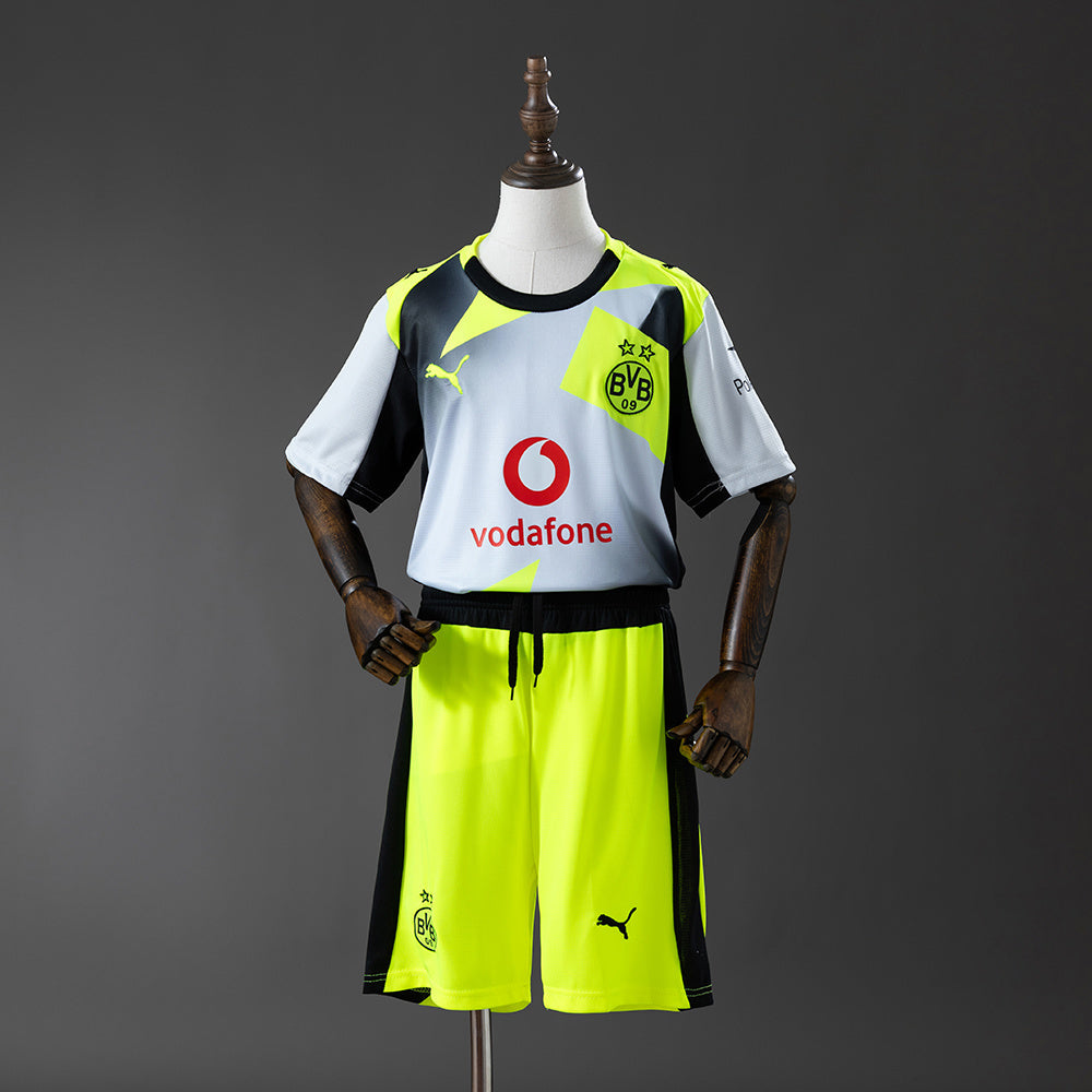 Borussia Dortmund 25-26 Away Kids Kit Jersey detail