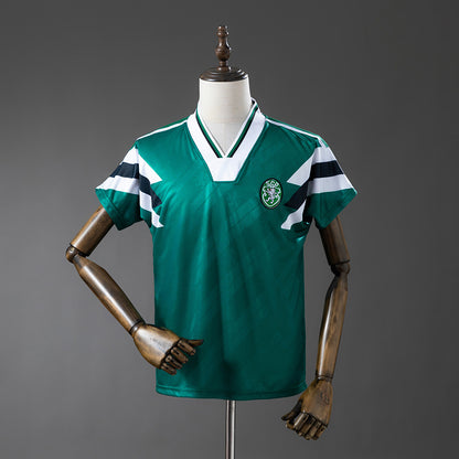 Sporting Lisbon Retro-Green Jersey detail
