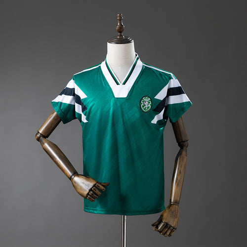 Sporting Lisbon Retro-Green Jersey detail
