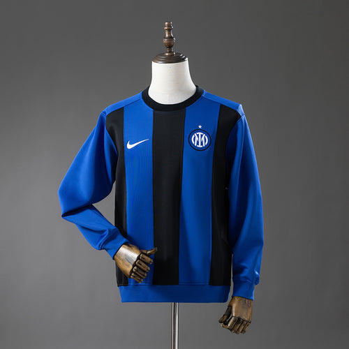 Inter Milan 25-26 Long-sleeved Sweatshirt - Dark Blue & Black M-