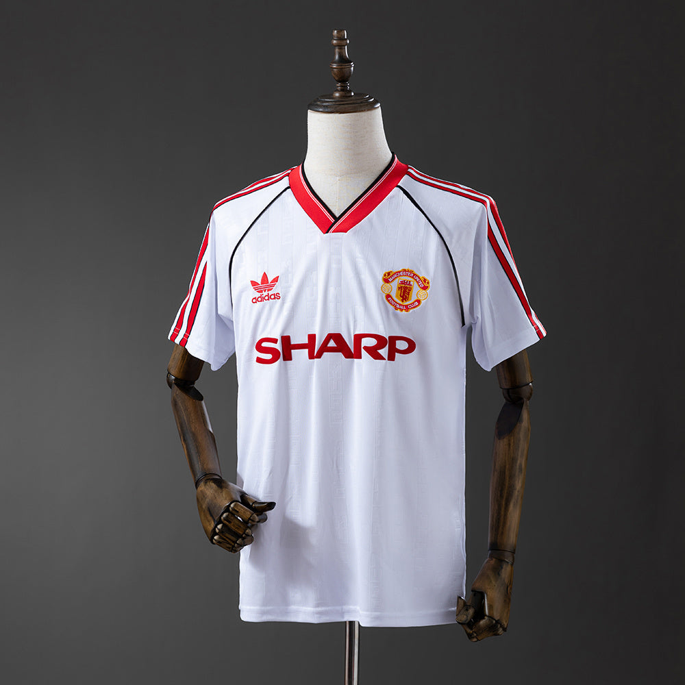 M-U 1988-90 Away Retro Jersey detail