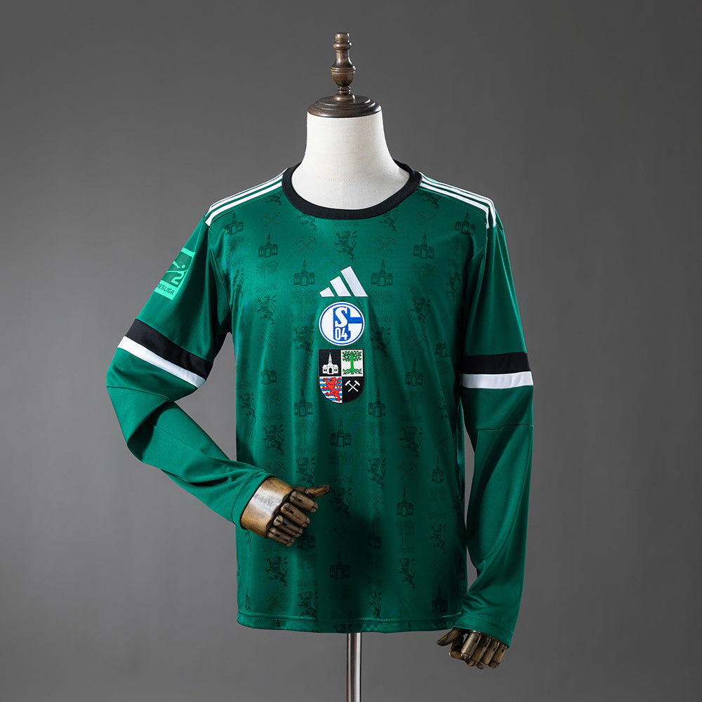 Schalke 04 25-26 Commemorative Edition - Green Long-Sleeve Jersey