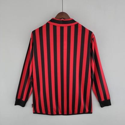 Retro Long Sleeve 99-00 AC Milan home detail