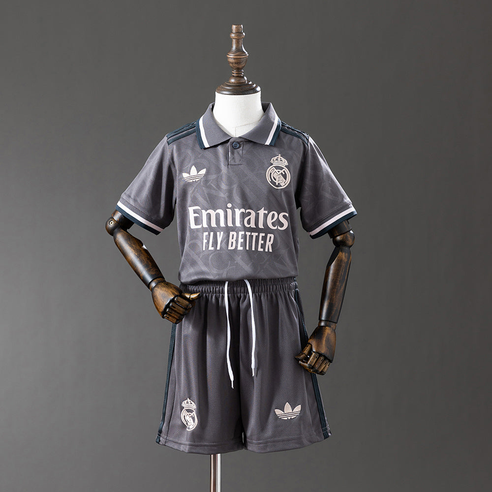 Real Madrid 24-25 Third Away kids kit Jersey SZIE 16-28 detail