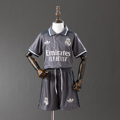 Real Madrid 24-25 Third Away kids kit Jersey SZIE 16-28 detail