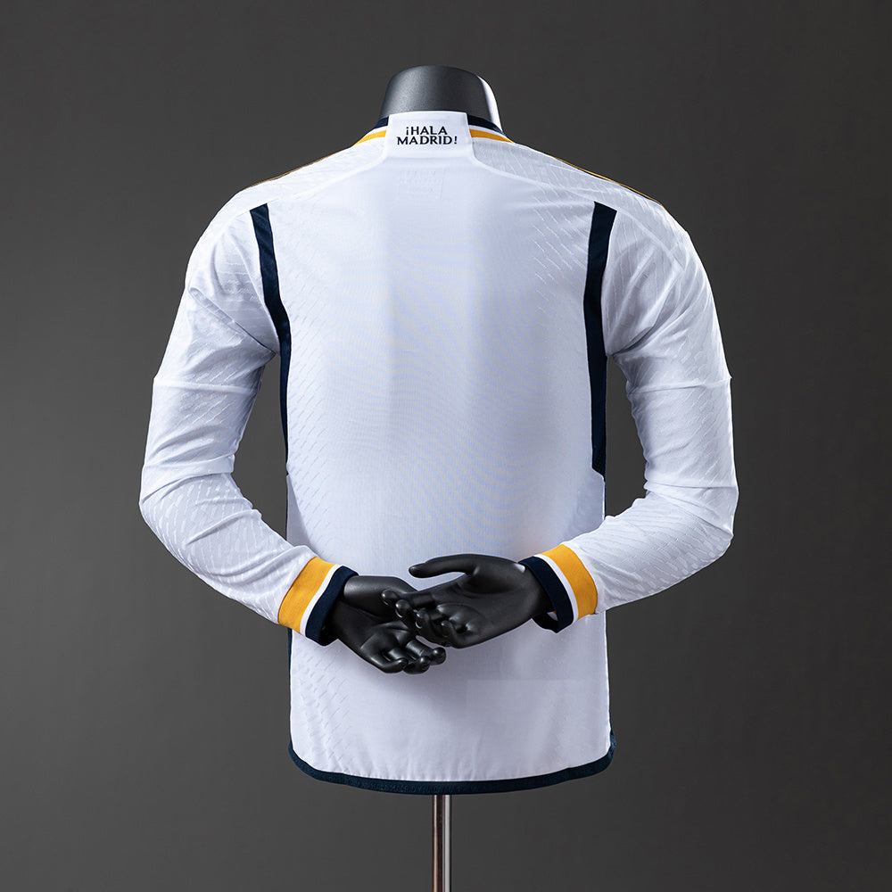 Real Madrid 23-24 Home Long Sleeve Player Version Jersey