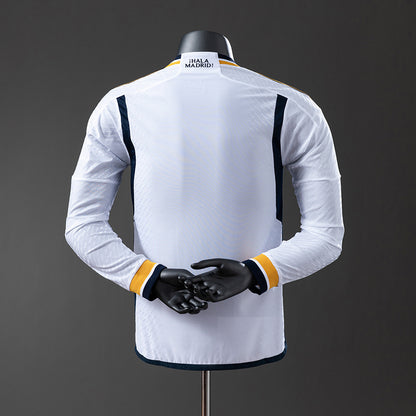Real Madrid 23-24 Home Long Sleeve Player Version Jersey