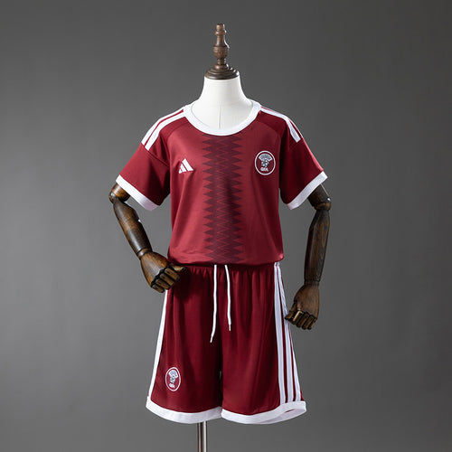 Qatar 2026 Home Kids kit Jersey detail