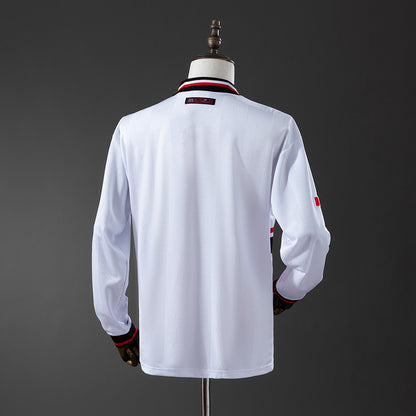 M-U 1998-99 Away Long Sleeve Retro Jersey