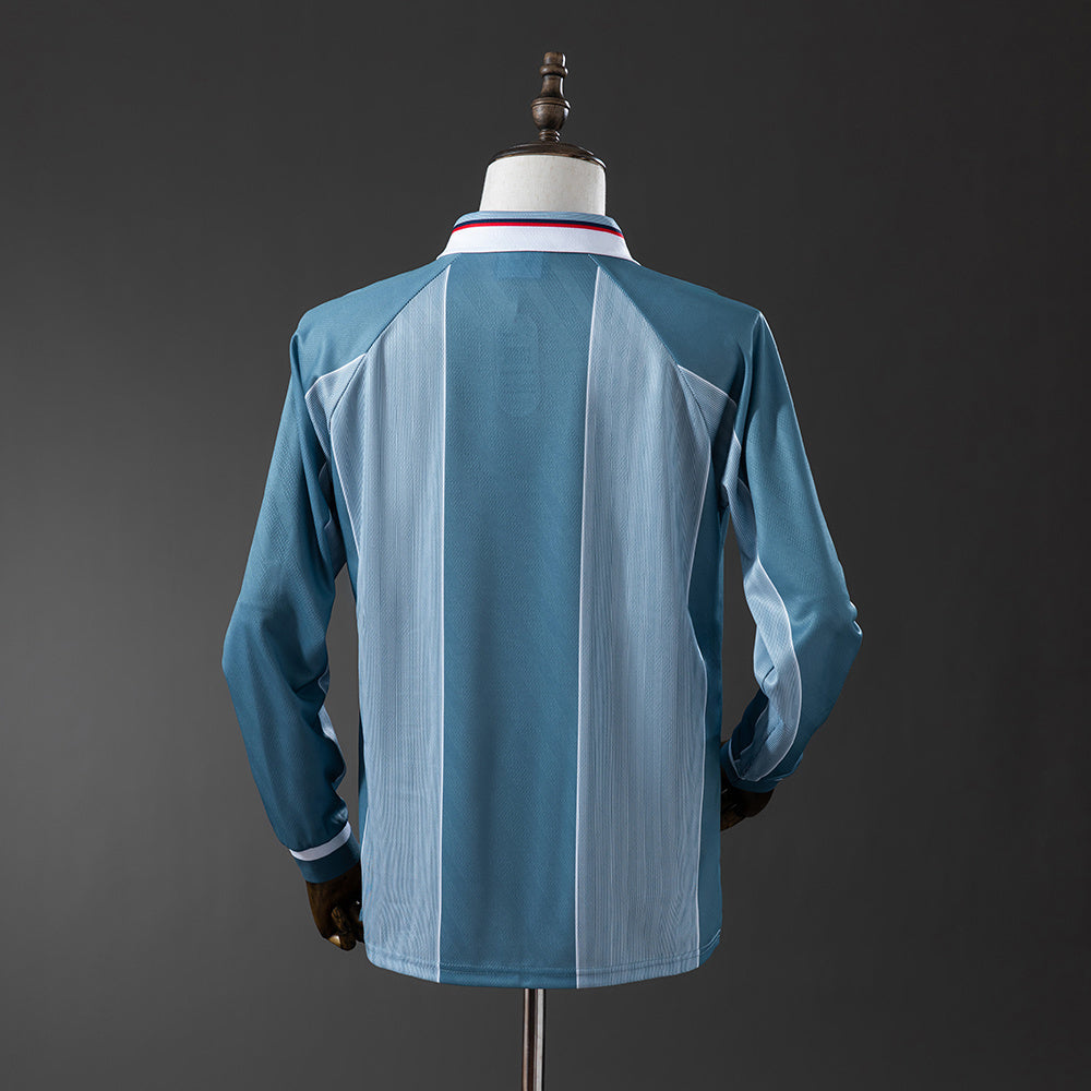 England 1996 Away Long Sleeve Retro Jersey